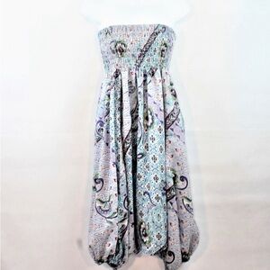 Pinkerton Silk harem pants/ jumpsuit size M Anthropologie yoga vacation beach